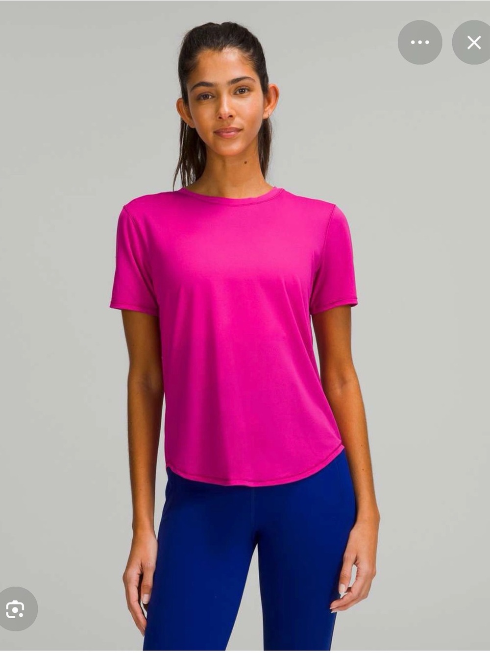 Lululemon Running and Training T-shirt Ripened Rasberry SZ 4 (SEE DESCRIPTION)